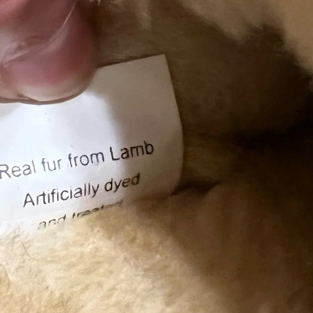 SOLD!! Ladies Sz 7 LL Bean Wicked Good Sheep Shearling Moccasin Slippers - Picture 13 of 16